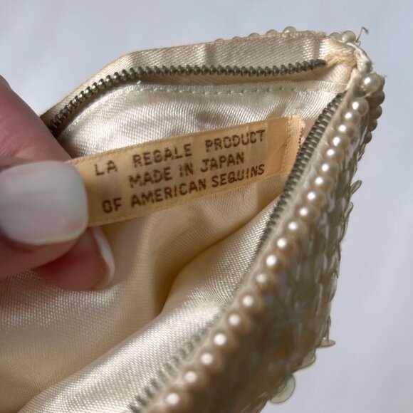 Vintage Sequin Zippered Pouch - Picture 5 of 7